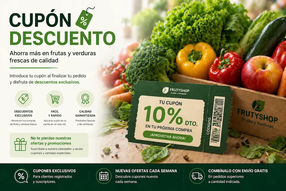 Cupon descuento en frutas y verduras