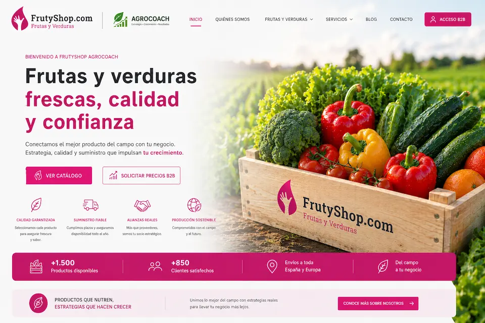 Frutyshop, frutas y verduras de Almeria para España y Europa