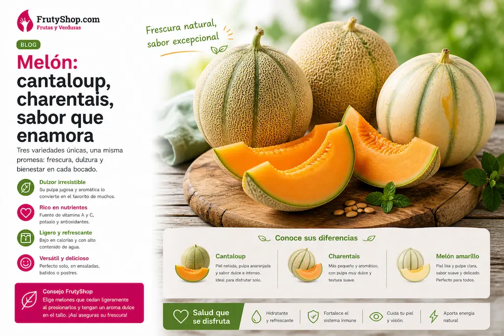 melon cantaloup variedad charentais