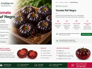 tomate raf negro gourmet de almeria para profesionales y canal seleccion